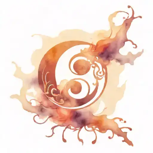 anchor harbour heart yin yang symbol intertwined tattoo design idea