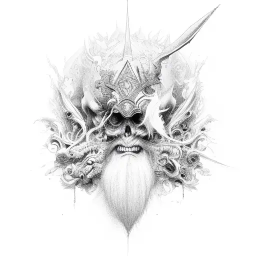 White Wizard tattoo design idea