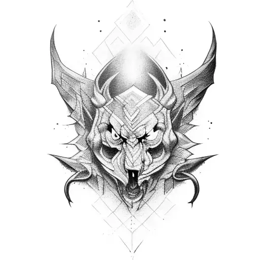 White Wizard tattoo design idea