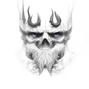 White Wizard tattoo design idea