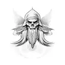 White Wizard tattoo design idea