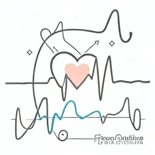 ekg with heart and name tatto tattoo design idea