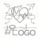 ekg with heart and name tatto tattoo design idea