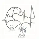 ekg with heart and name tatto tattoo design idea