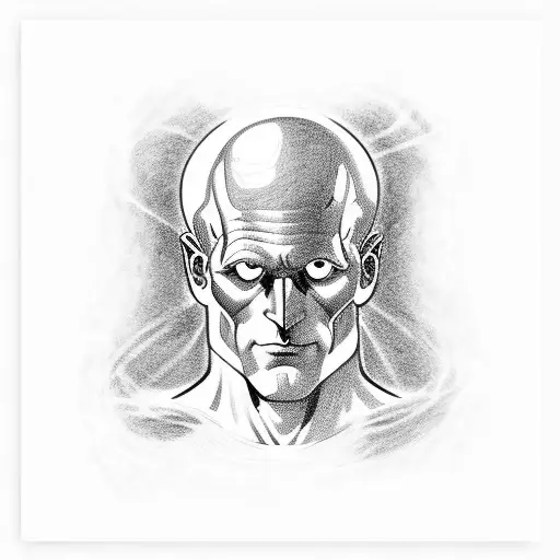 Dr Manhattan from watchmen tattoo design idea