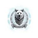 viking greek wind rose bear eagle courage symbol ivy tattoo design idea