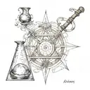 alchemy tattoo design idea