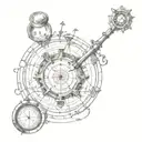 alchemy tattoo design idea