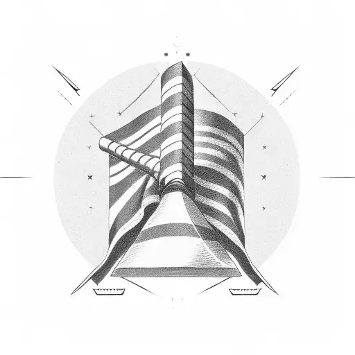 The text of the Constitution forming the shape of the American flag tattoo design idea