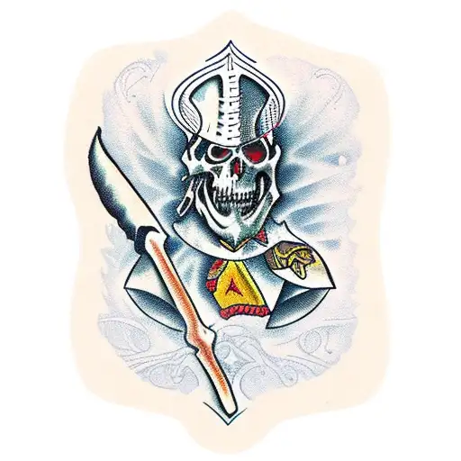 executioner with axe tattoo design idea