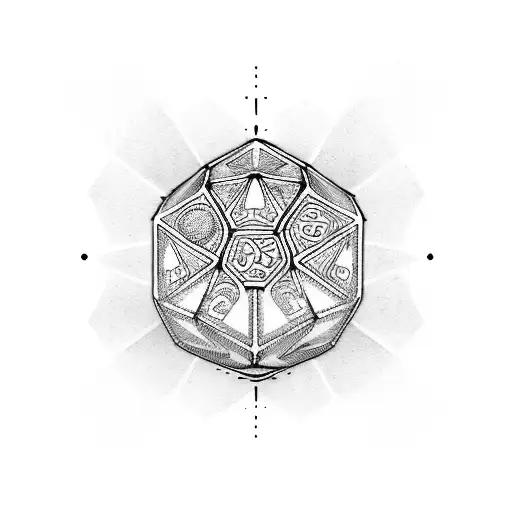 Dice tattoo design idea