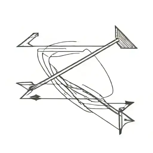 straight arrow tattoo idea for accounting student tattoo design idea