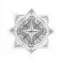 maltese cross tattoo design idea