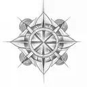 maltese cross tattoo design idea