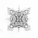 maltese cross tattoo design idea