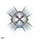 maltese cross tattoo design idea