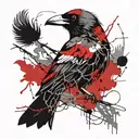 Concept: Realistic birds, such as crows or sparrows, entangled in barbed wire. Details: Red accents can highlight wounds tattoo design idea