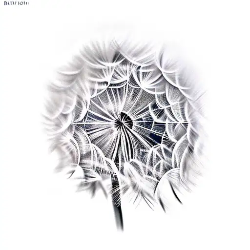 Dandelion tattoo design idea