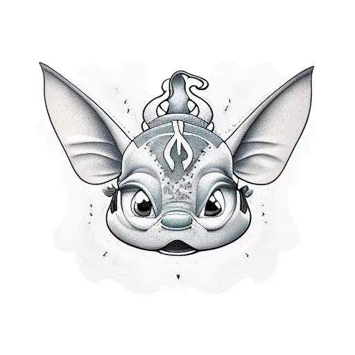 lillo and stitch paddleboard  tattoo design idea