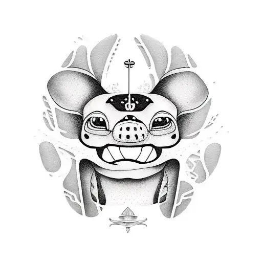 stitch paddleboard  tattoo design idea