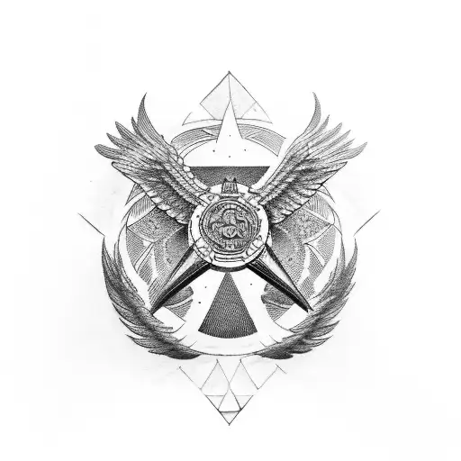 Imperial Aquila symbol tattoo design idea