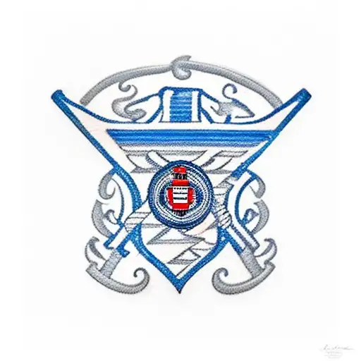 A traditional tattoo featuring a United States Coast Guard MK emblem with a patriotic twist tattoo design idea