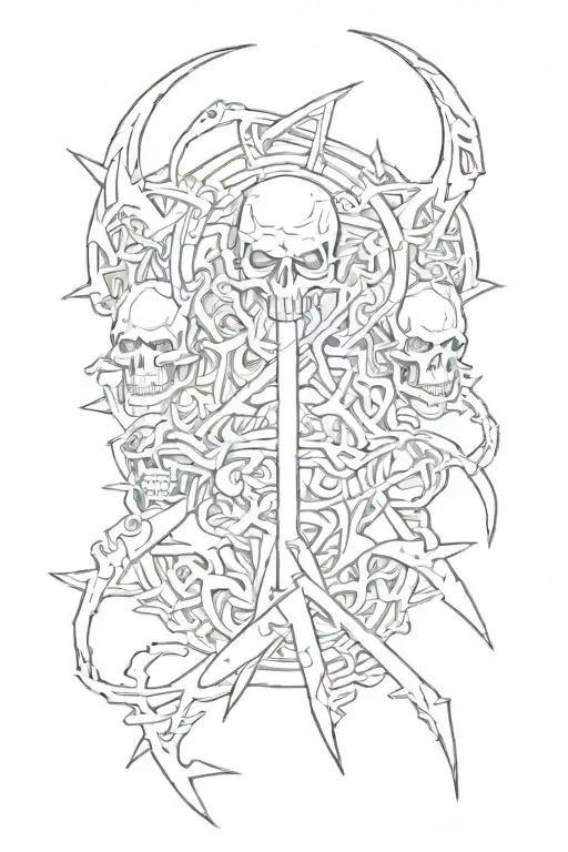 Metallica band logo tattoo design idea