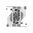 joker playing card detailed tattoo design idea