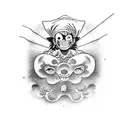 Monkey d Luffy tattoo design idea