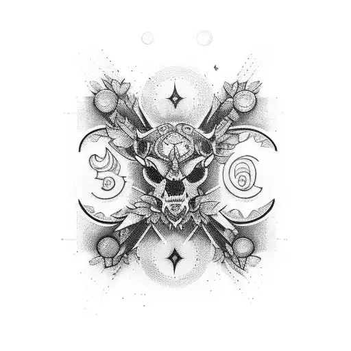 the lucky number is 27 tattoo design idea