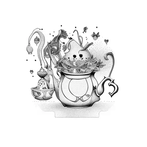 Alice in Wonderland  tattoo design idea