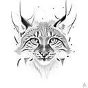 lynx tattoo design idea