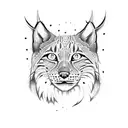 lynx tattoo design idea