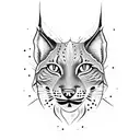 lynx tattoo design idea