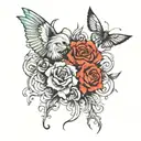 tattoo idea for a group of friends   tattoo design idea