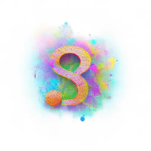 question mark on a door tattoo design idea