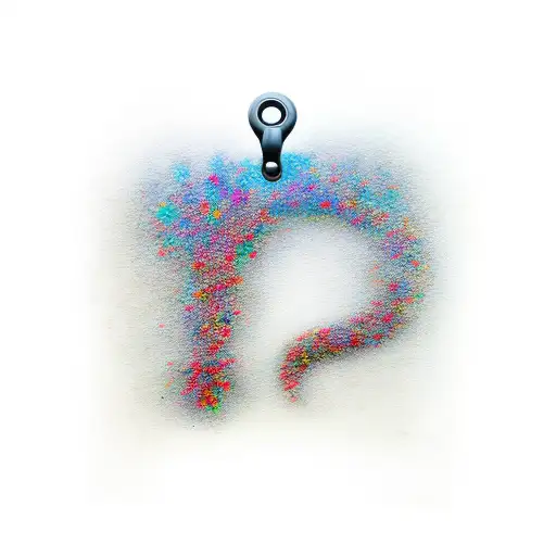 question mark on a door tattoo design idea