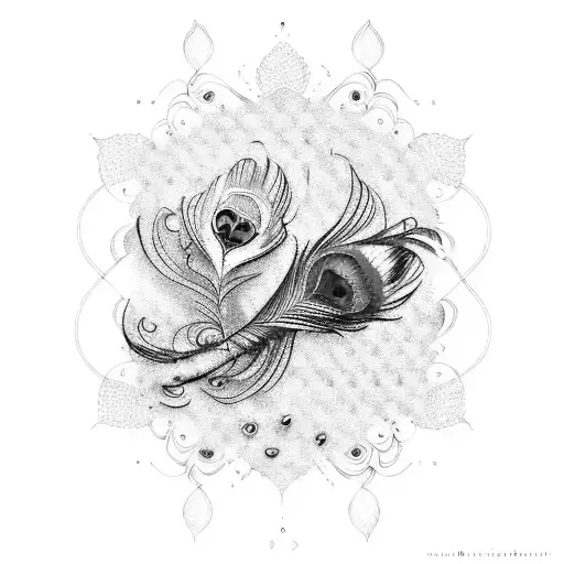 Peacock tattoo design idea