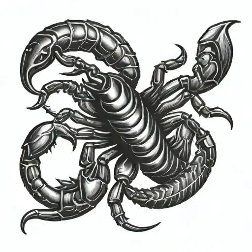 Dutch Greek Scorpion  tattoo design idea