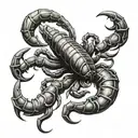 Dutch Greek Scorpion  tattoo design idea