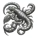 Dutch Greek Scorpion  tattoo design idea