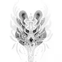 yupik pattern fireweed  tattoo design idea