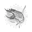 yupik pattern fireweed  tattoo design idea