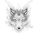 yupik pattern fireweed  tattoo design idea