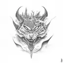 Dark clouds tattoo design idea