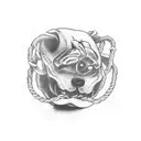 the words "I'm not yours, I'm mine". The word "yours" is is tied in rope. The word "mine" has rope cut rope below it  tattoo design idea