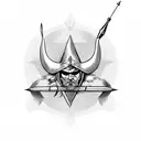 arrow Viking half sleeve tattoo design idea