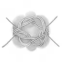 A rope intertwined with highway signs from different travel destinations tattoo design idea