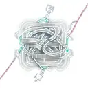 A rope intertwined with highway signs from different travel destinations tattoo design idea