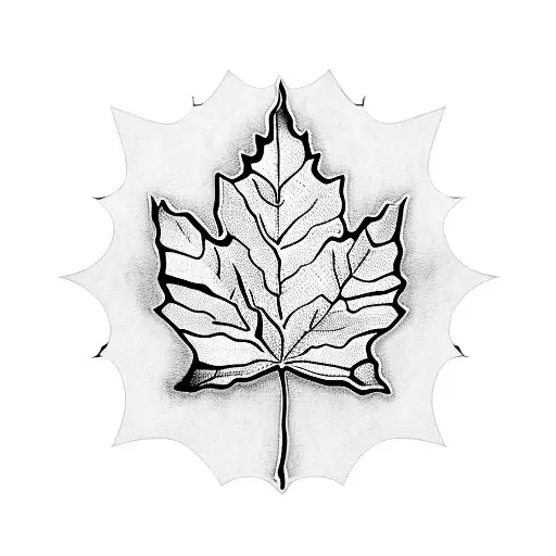 Maple Leaf tattoo design idea